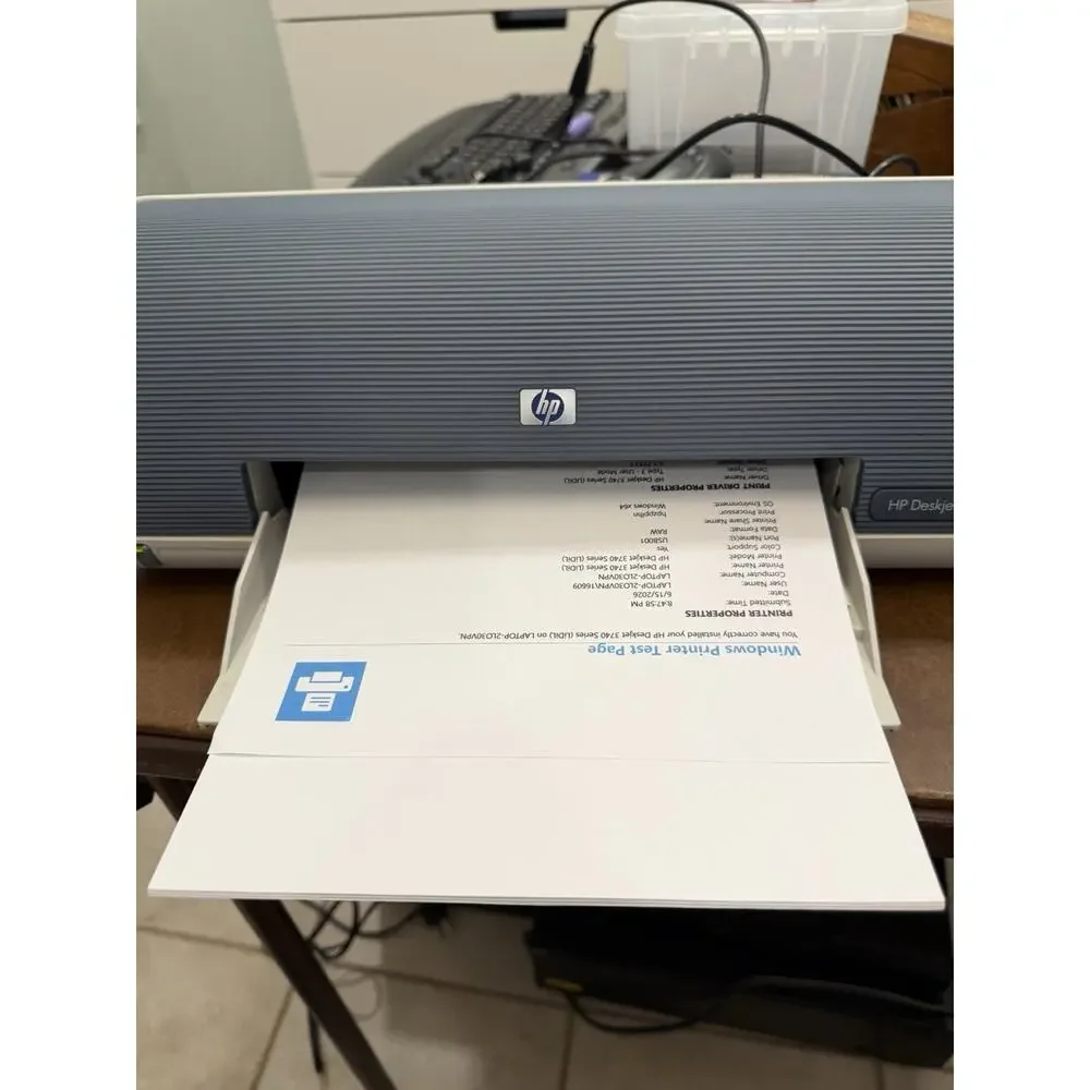 HP Deskjet 3745v Color Inkjet Compact Printer New XXL BW/Color Ink! - Tested